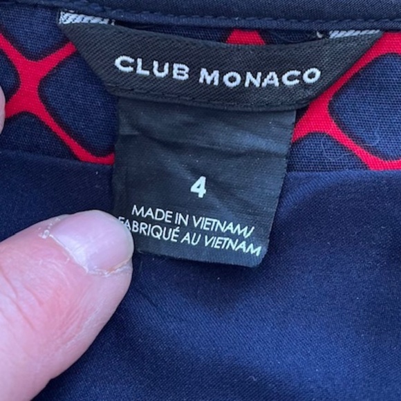 Club Monaco Strapless Heart Pattern Nelly Dress with Pockets! - Picture 7 of 7